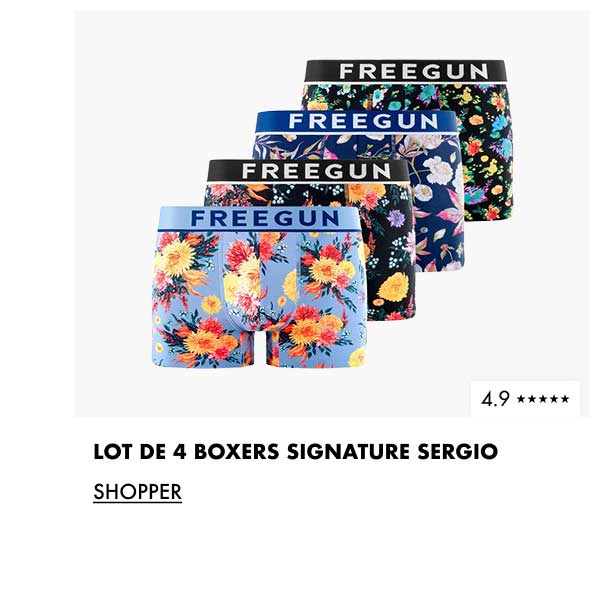 Lot de 4 boxers Signature Sergio