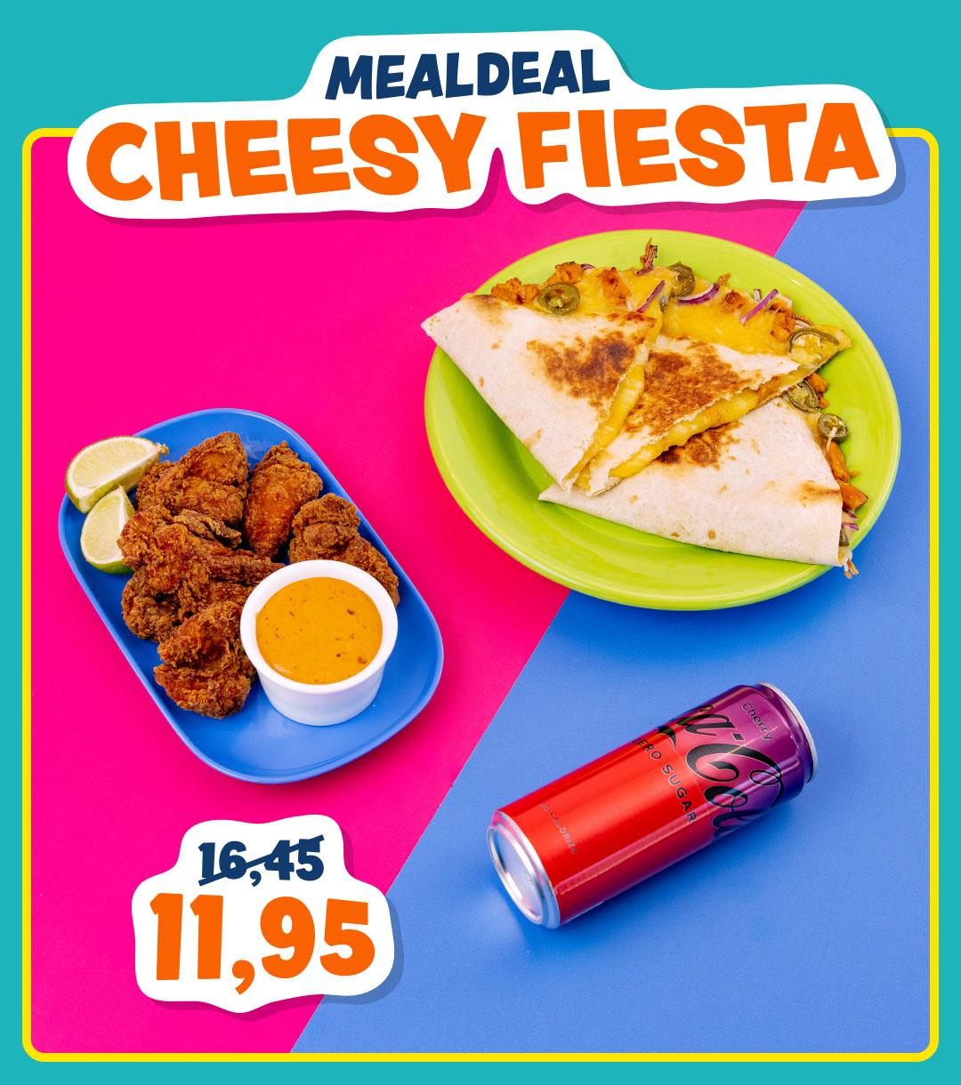 Scoor een Quesadilla met een side en een drankje voor €11,95