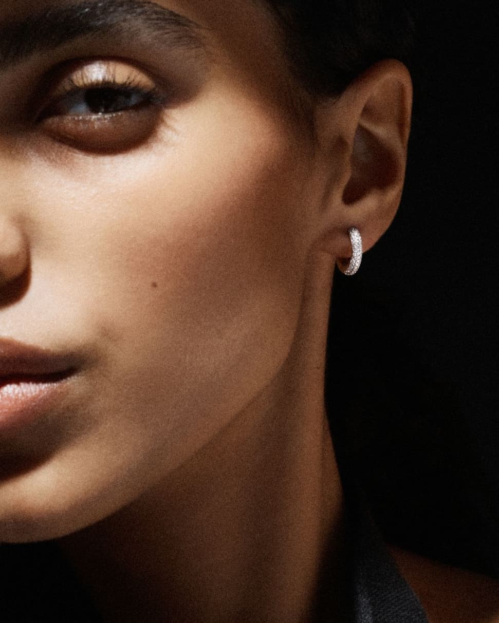 Small Diamond Quotidien Hoops