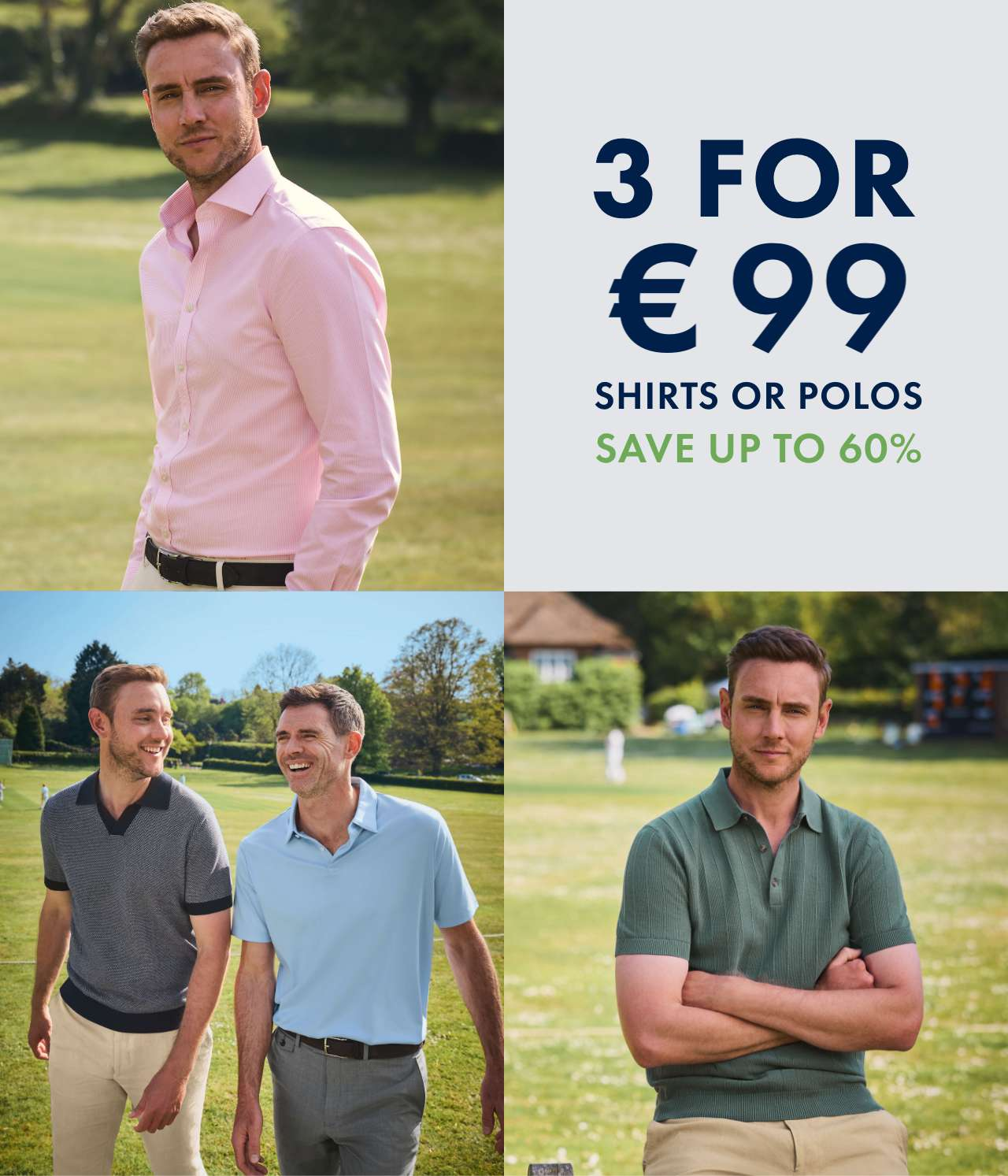 3 FOR €99