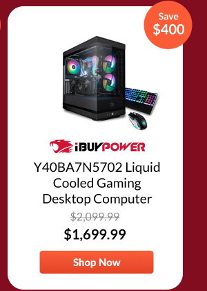iBUYPOWER Y40BA7N5702 Liquid Cooled Gaming Desktop Computer