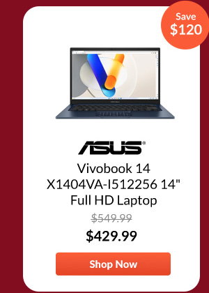 ASUS Vivobook 14 X1404VA-I512256 14inches Full HD Laptop