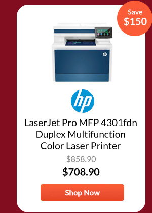 HP LaserJet Pro MFP 4301fdn Duplex Multifunction Color Laser Printer