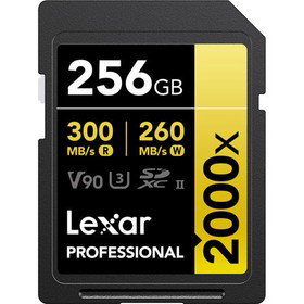 GOLD Series Professional 2000x 256GB UHS-II SDXC Memory Card