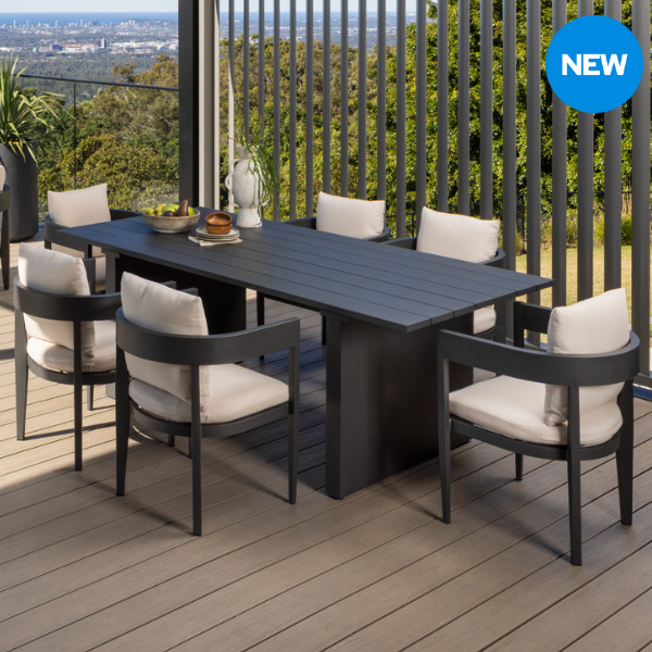 conjola 7 piece outdoor lounge setting