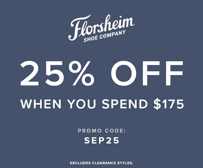 25% off when you spend $175