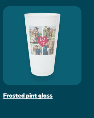 Frosted Pint Glass
