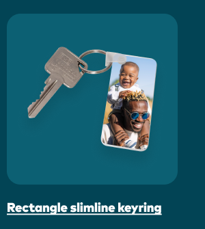 Rectangle Slimline Keyring