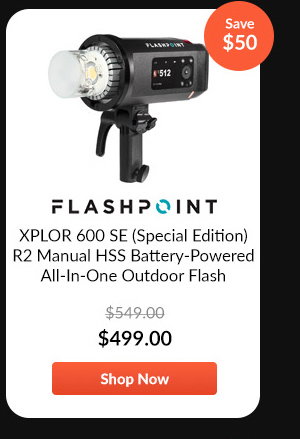 Flashpoint XPLOR 600 SE (Special Edition) R2 Manual HSS Battery-Powered All-In-One Outdoor Flash
