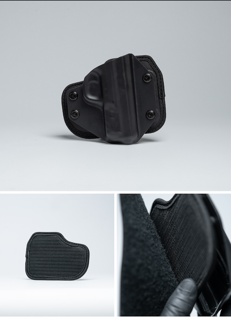 Explore the CLOAK Hook & Loop holster for off-body carry in a bag, crossbody, fanny pack, or in the car.