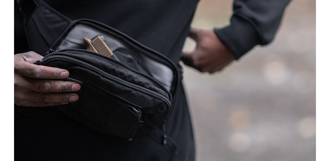 Get the CLOAK Hook & Loop holster for reliable off-body carry in your bag, sling, waist pack, or car.