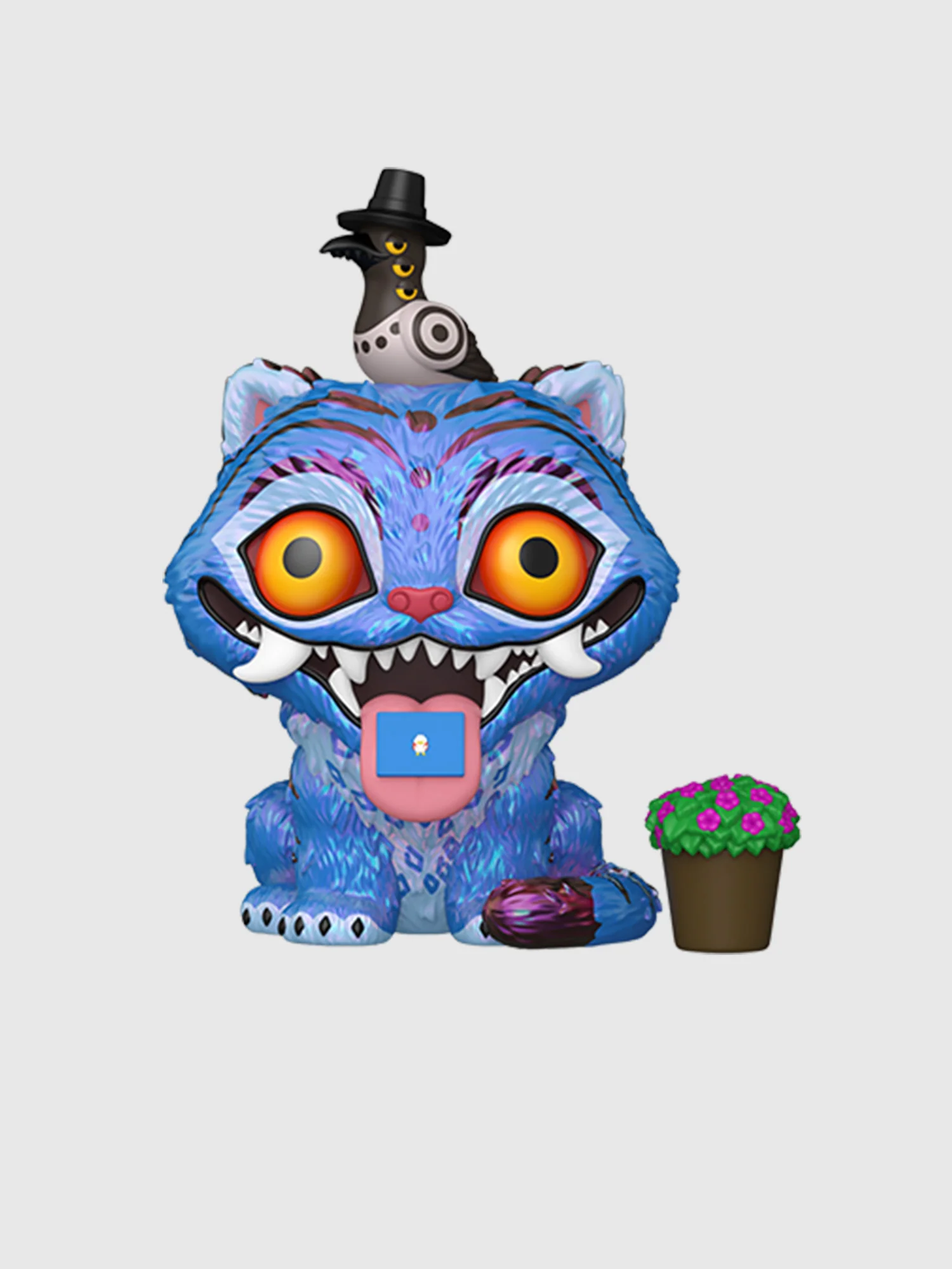 Image of KPop Demon Hunters Derpy Tiger with Sussie Glow in the Dark Funko Pop! Premium Figure