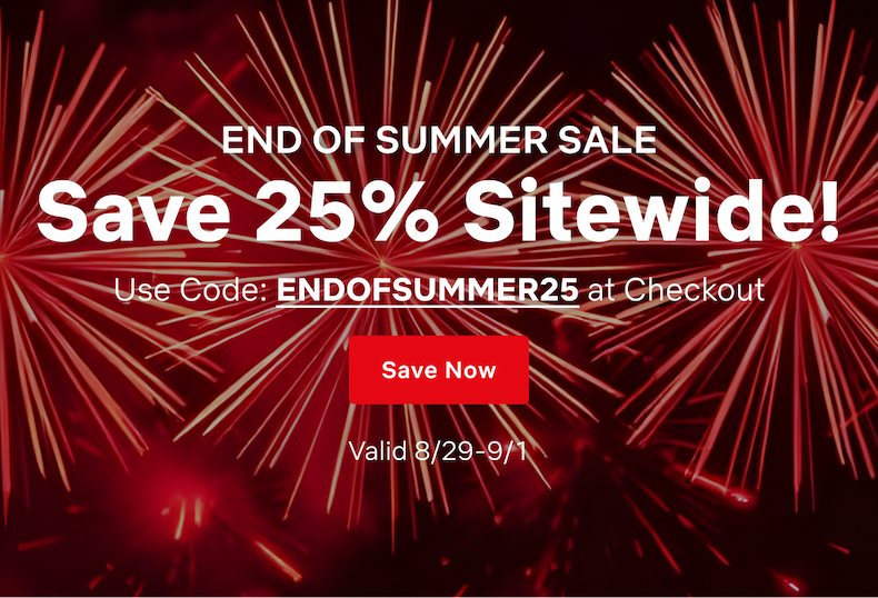 Use Code AMERICA20 at Checkout to Save 20%