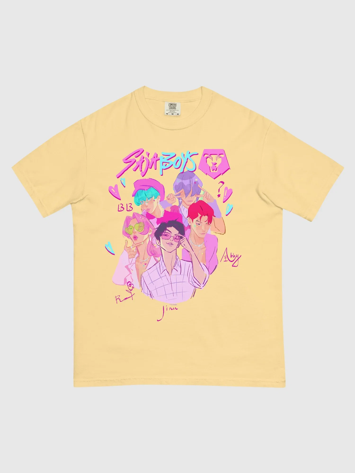 Image of KPop Demon Hunters Saja Boys Comfort Colors T-Shirt
