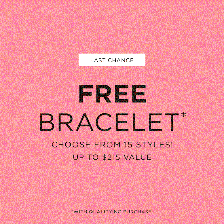 Free Bracelet with qualifying spend