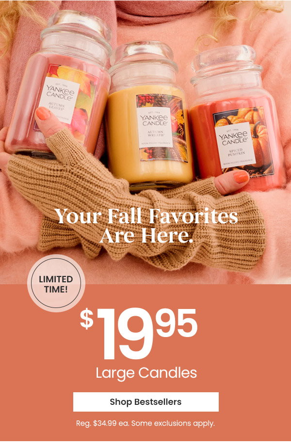 $19.95 Large Candles - Shop Now