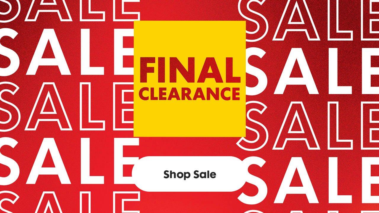 FINAL CLEARANCE HERO
