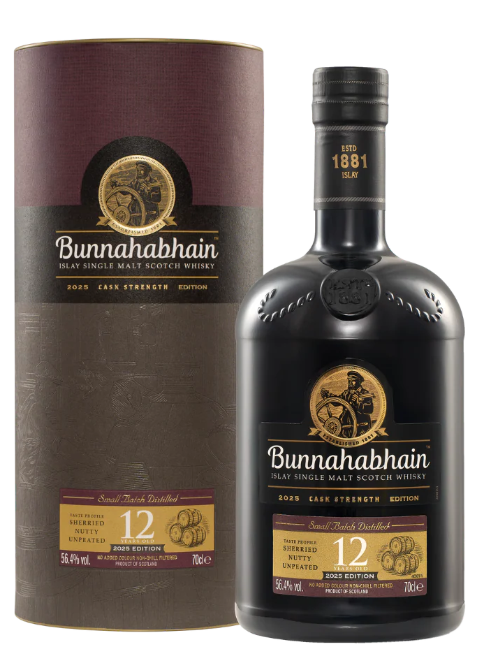 Bunnahabhain 12 Year Old Cask Strength 2025 Release Islay Single Malt Scotch Whisky 70cl