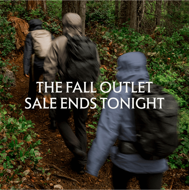 The Fall Outlet Sale Ends Tonight