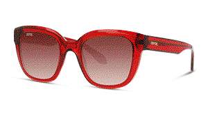Damen-Sonnenbrille in transparentem Rosa