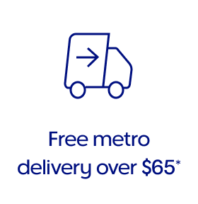 Free metro
delivery over $65*