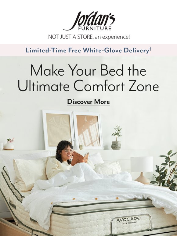 Jordan's Furniture ??????? Make your bed the ultimate comfort zone with an