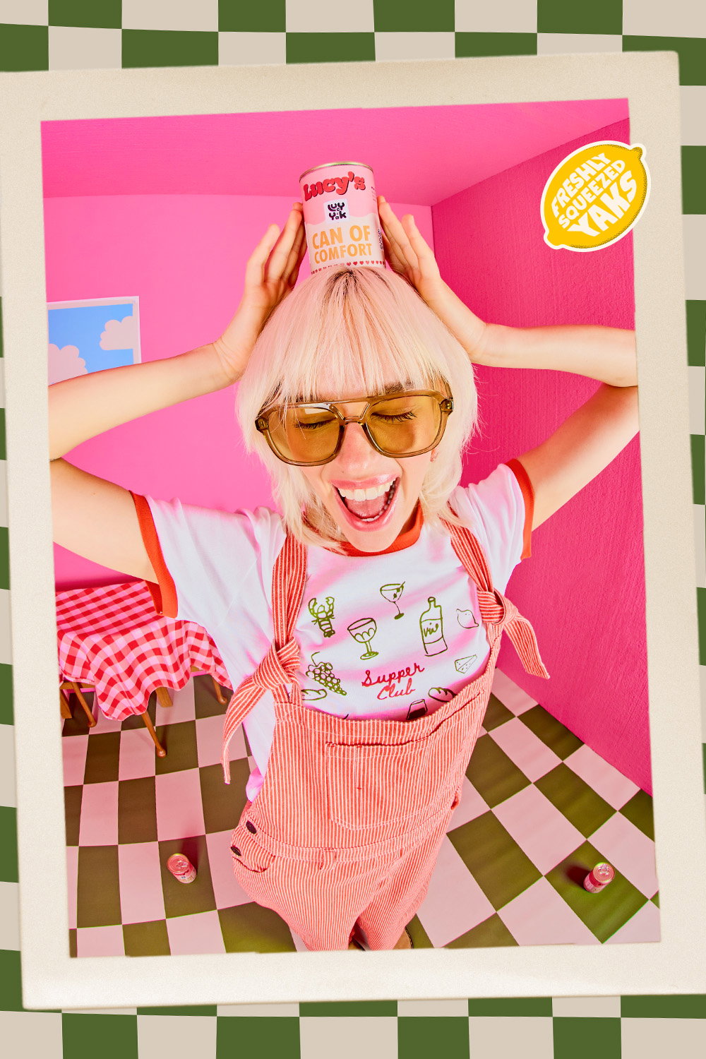 Maya - Cotton Tee in Supper Club Print