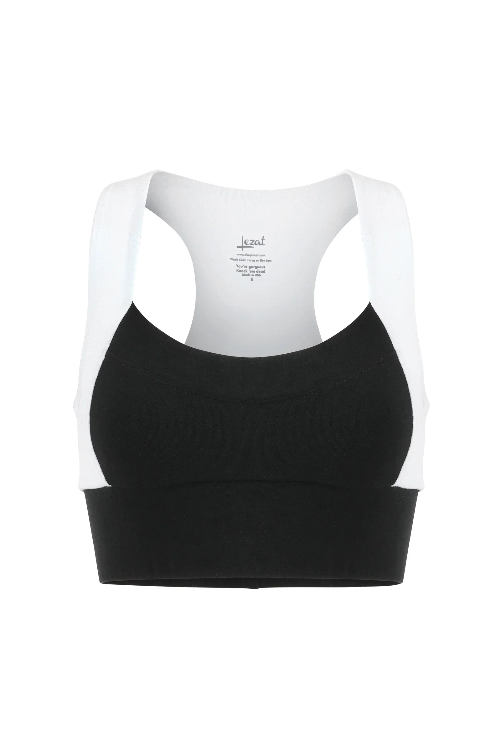 Image of Neda Colorblock Organic Cotton Bra Top