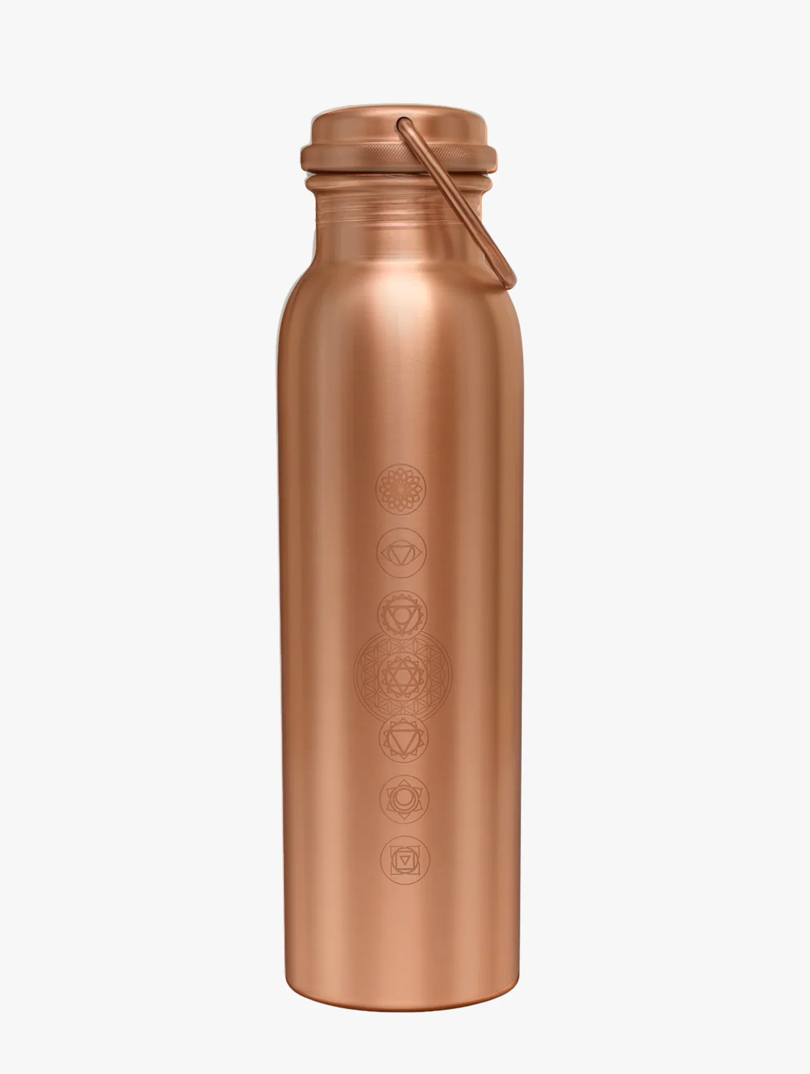 Image of Pure Copper Bottle - Chakra