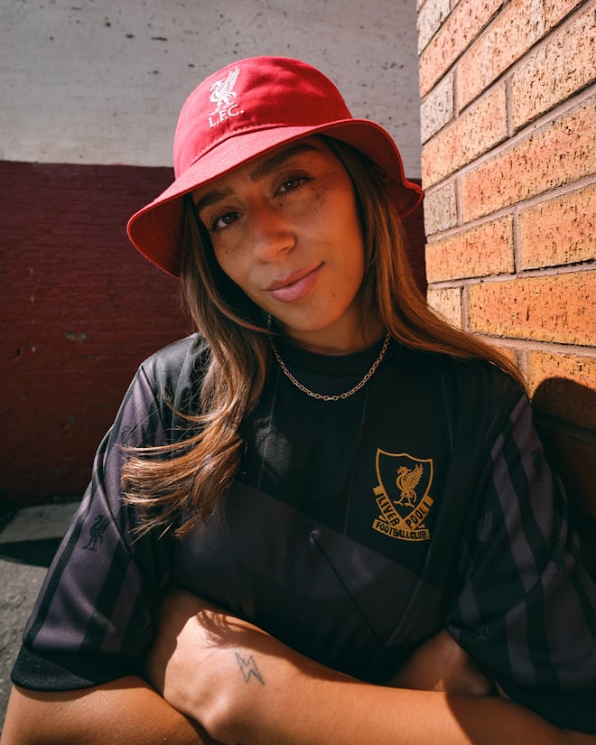 LFC New Era Liverpool CORE BUCKET Hat Red