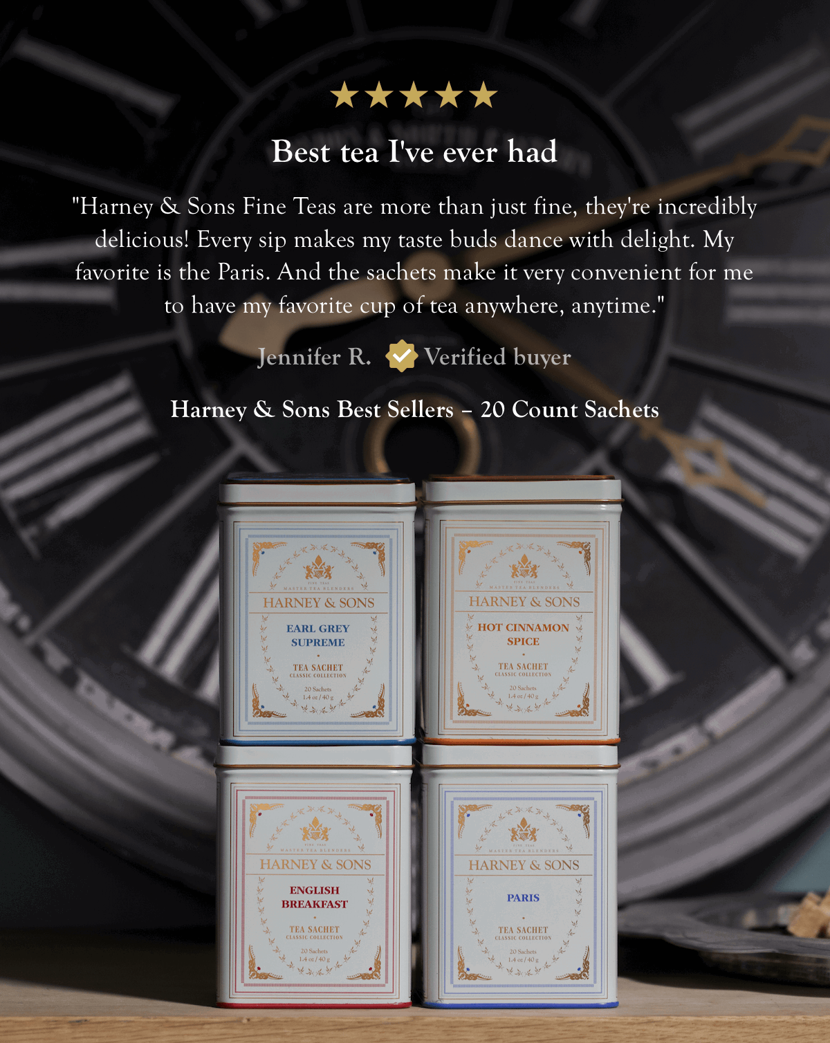 Harney & Sons Best Sellers 4 Tins Gift 