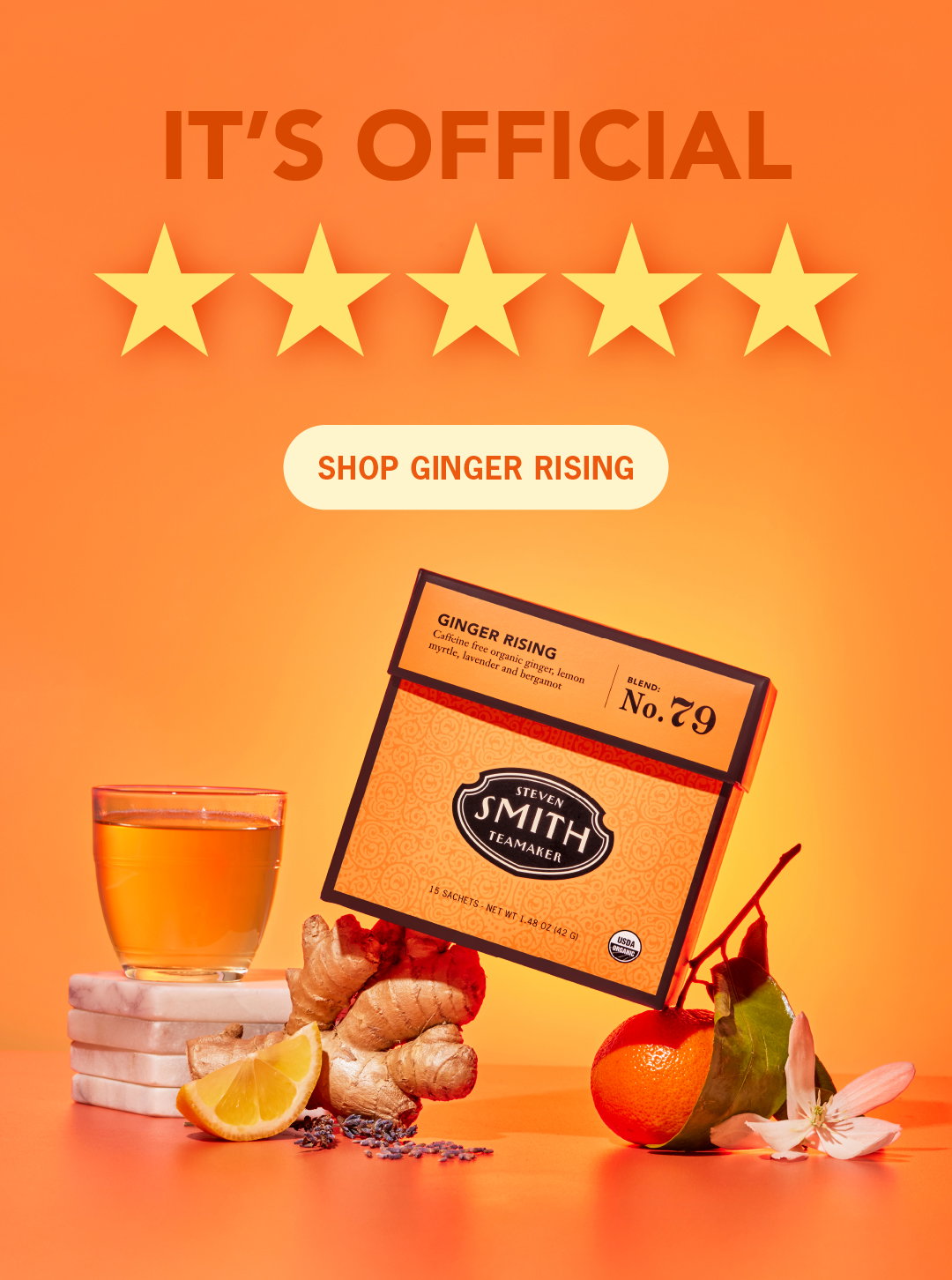 It's official: Ginger Rising is 5 stars