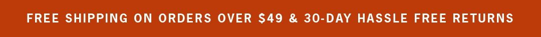 Enjoy free shipping on orders over $49