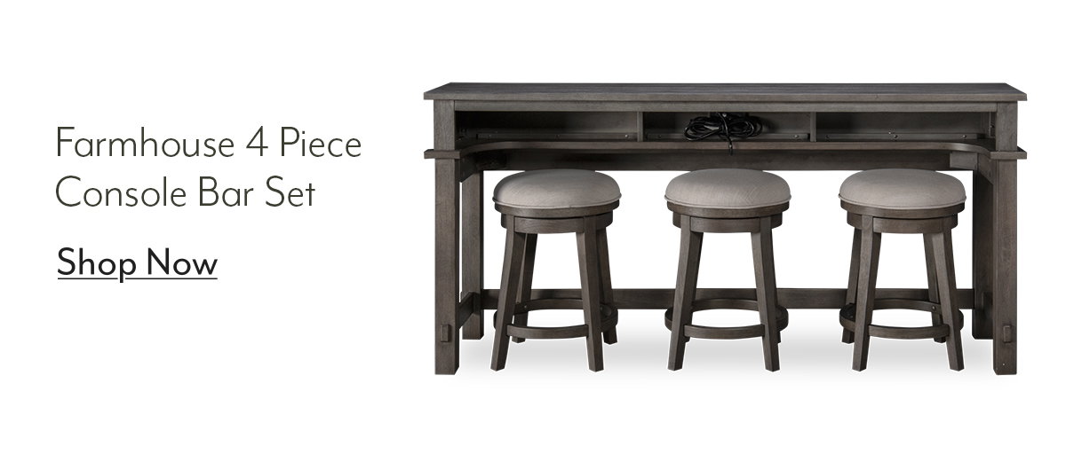 Shop Farmhouse 4 piece console bar set