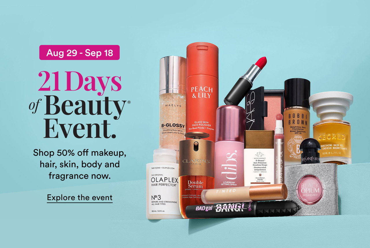 Aug 29 - Sep 18 | 21 Days of Beauty