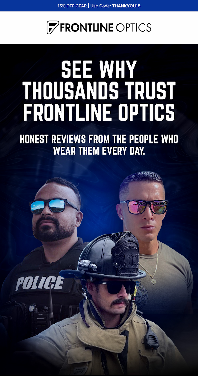 SEE WHY THOUSANDS TRUST FRONTLINE OPTICS