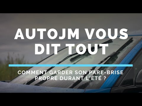Comment garder son pare-brise propre tout l'été ?