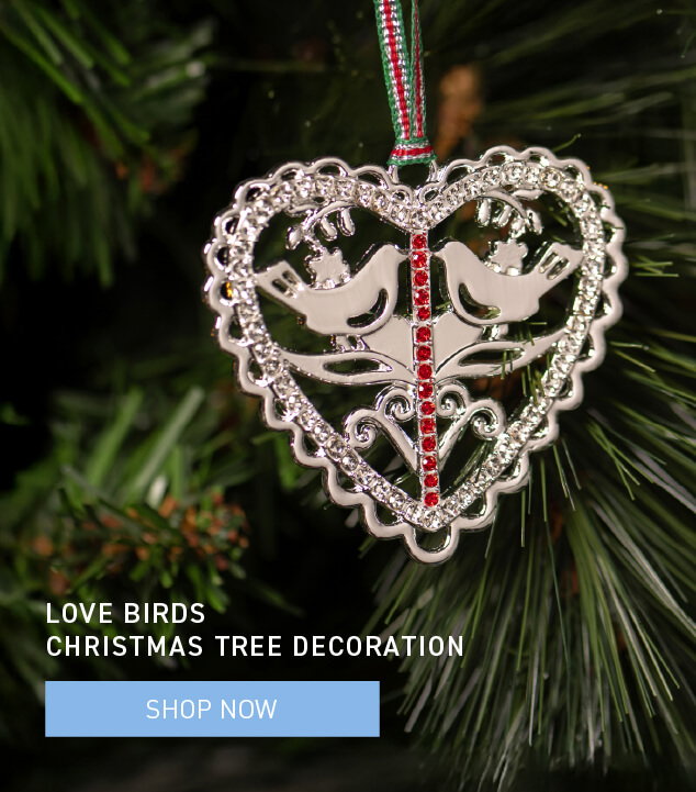 Love Birds Christmas Tree Decoration