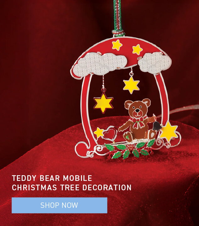 Teddy Bear Mobile Christmas Tree Decoration