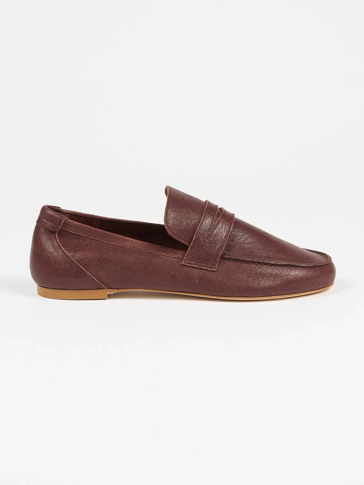 Image of The Unlined Penny Loafer in Bordeaux