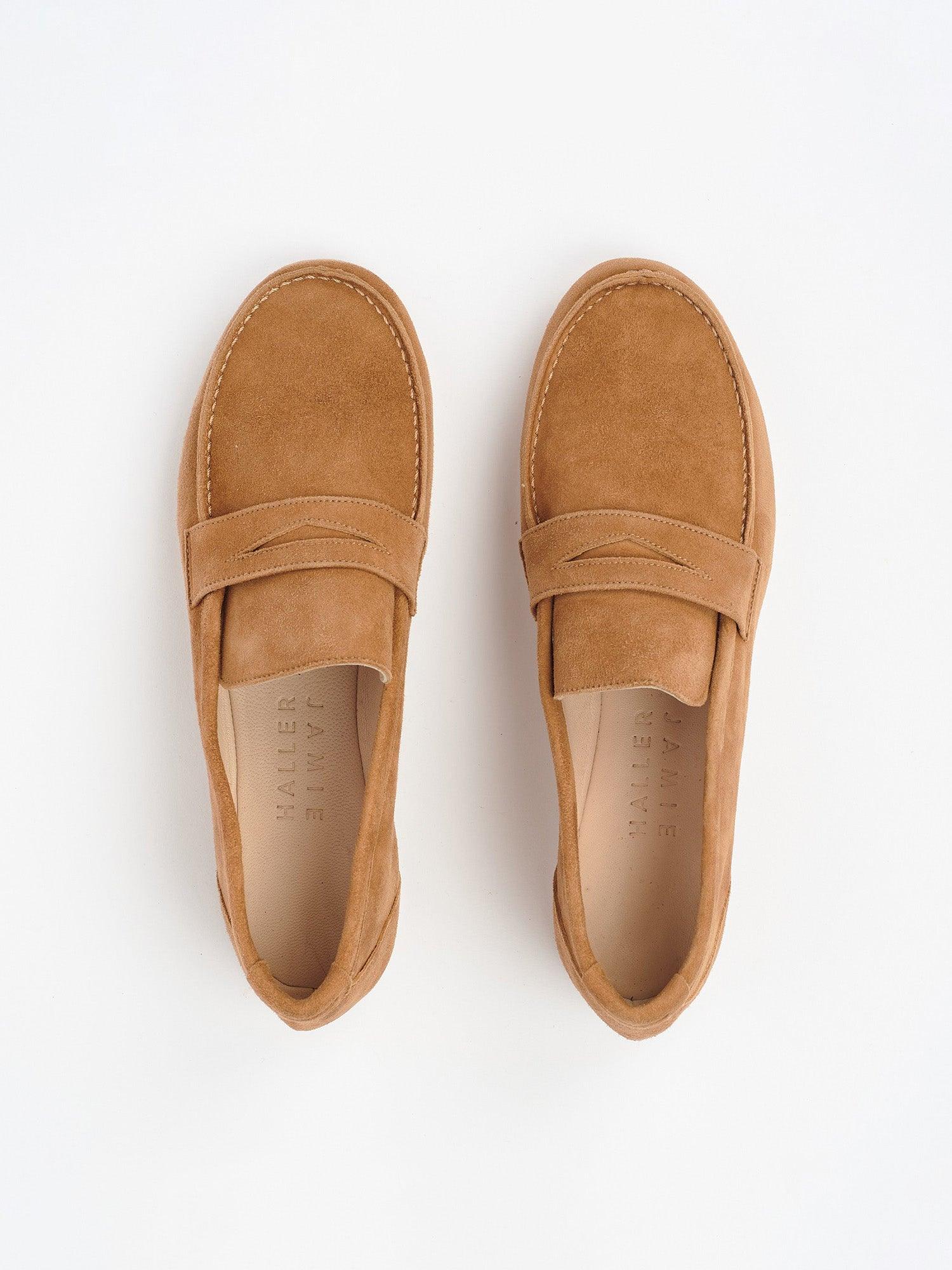Image of The Penny Loafer in Clove Suede