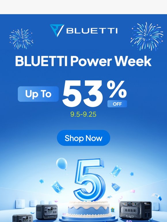 Bluetti: Up To 53% OFF | BLUETTI Power Week Starts Now!⚡ | Milled