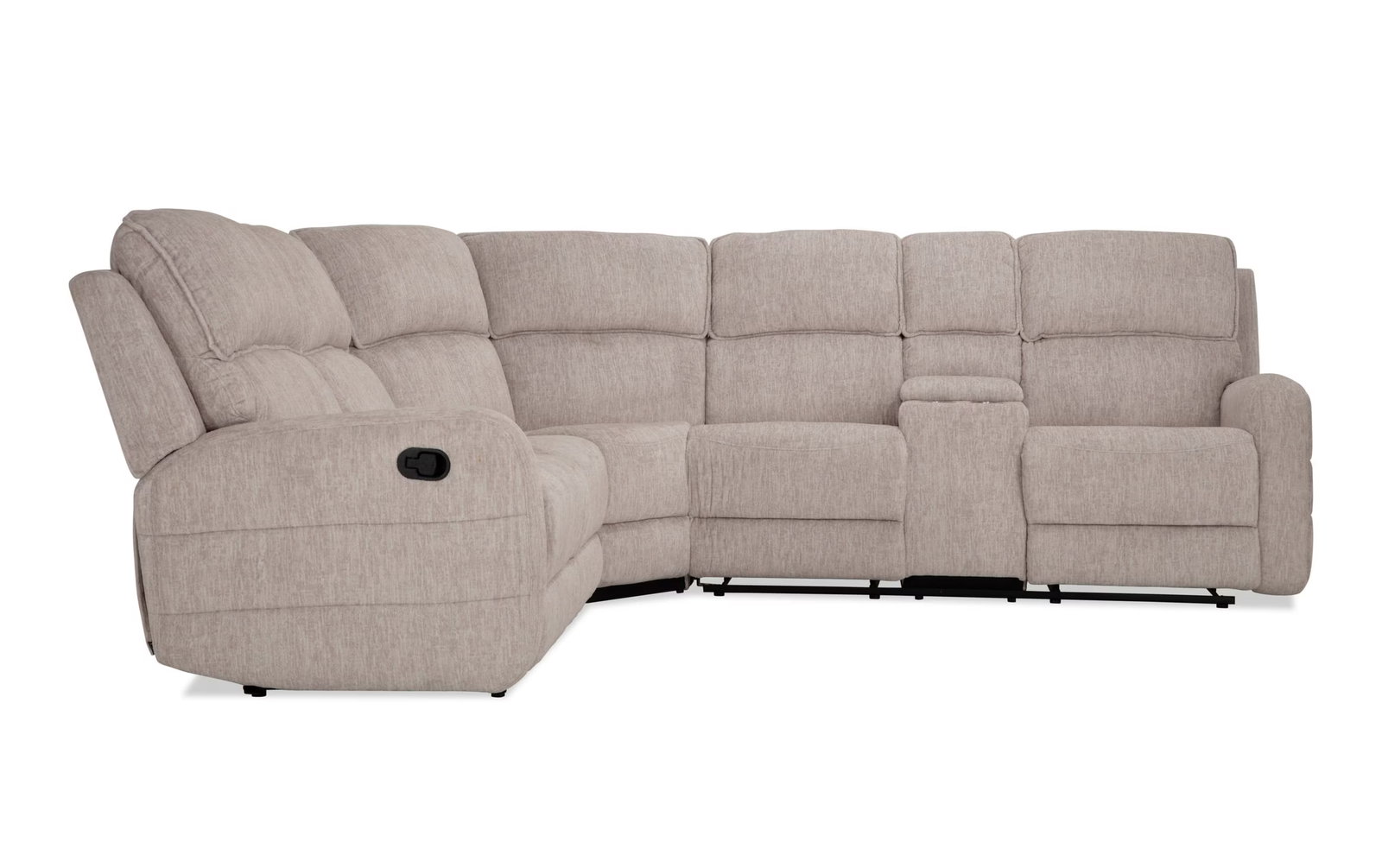 Phoenix Cream 91'' 3 Piece Manual Reclining Sectional