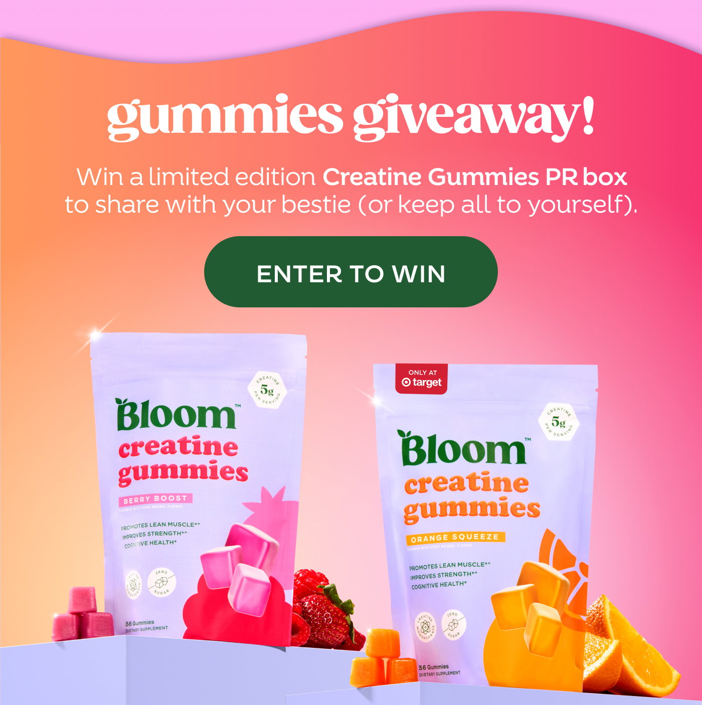 Win a Creatine Gummies PR Box!