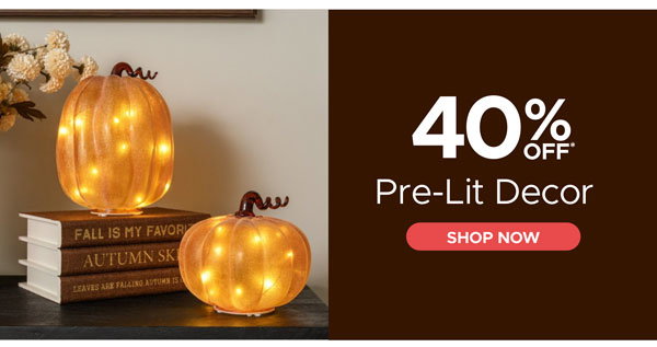 Pre-Lit Decor