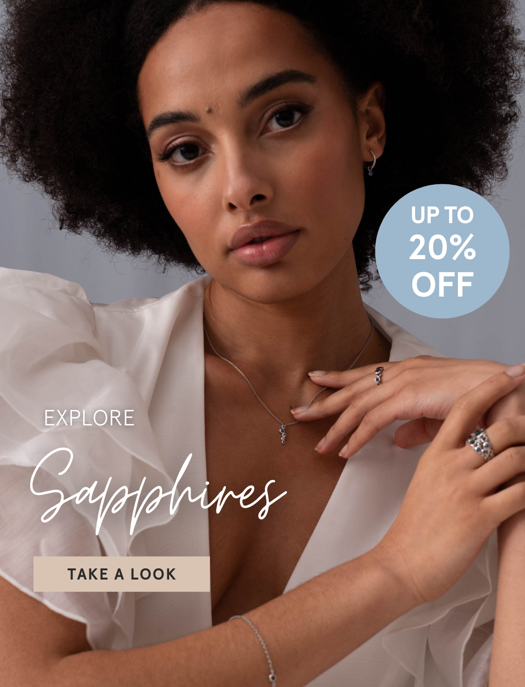 Explore Sapphires - up to 20% off ends tonight