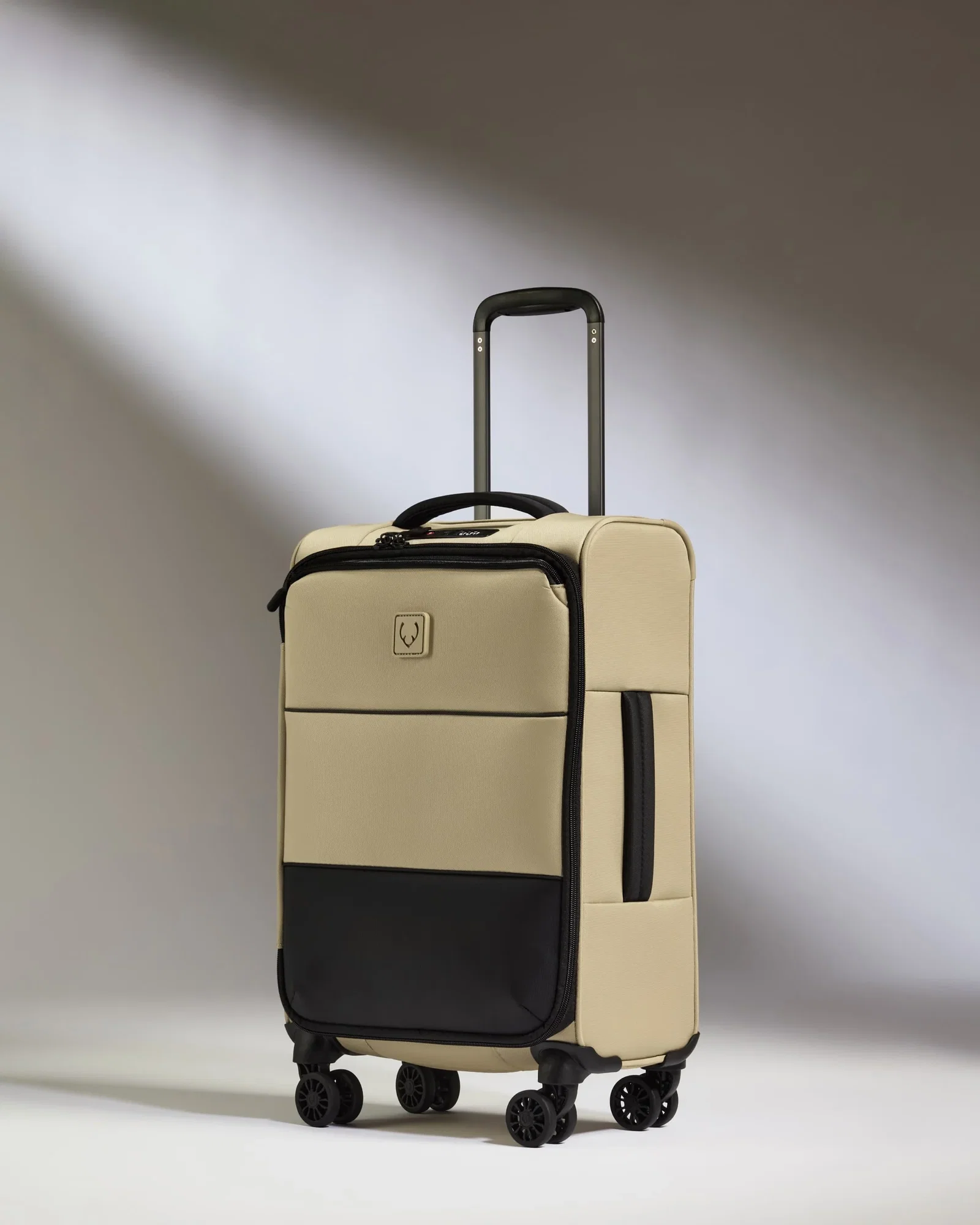 Image of Lightest Expandable Carry-on Luggage in Sand - Soft Stripe 2.0
