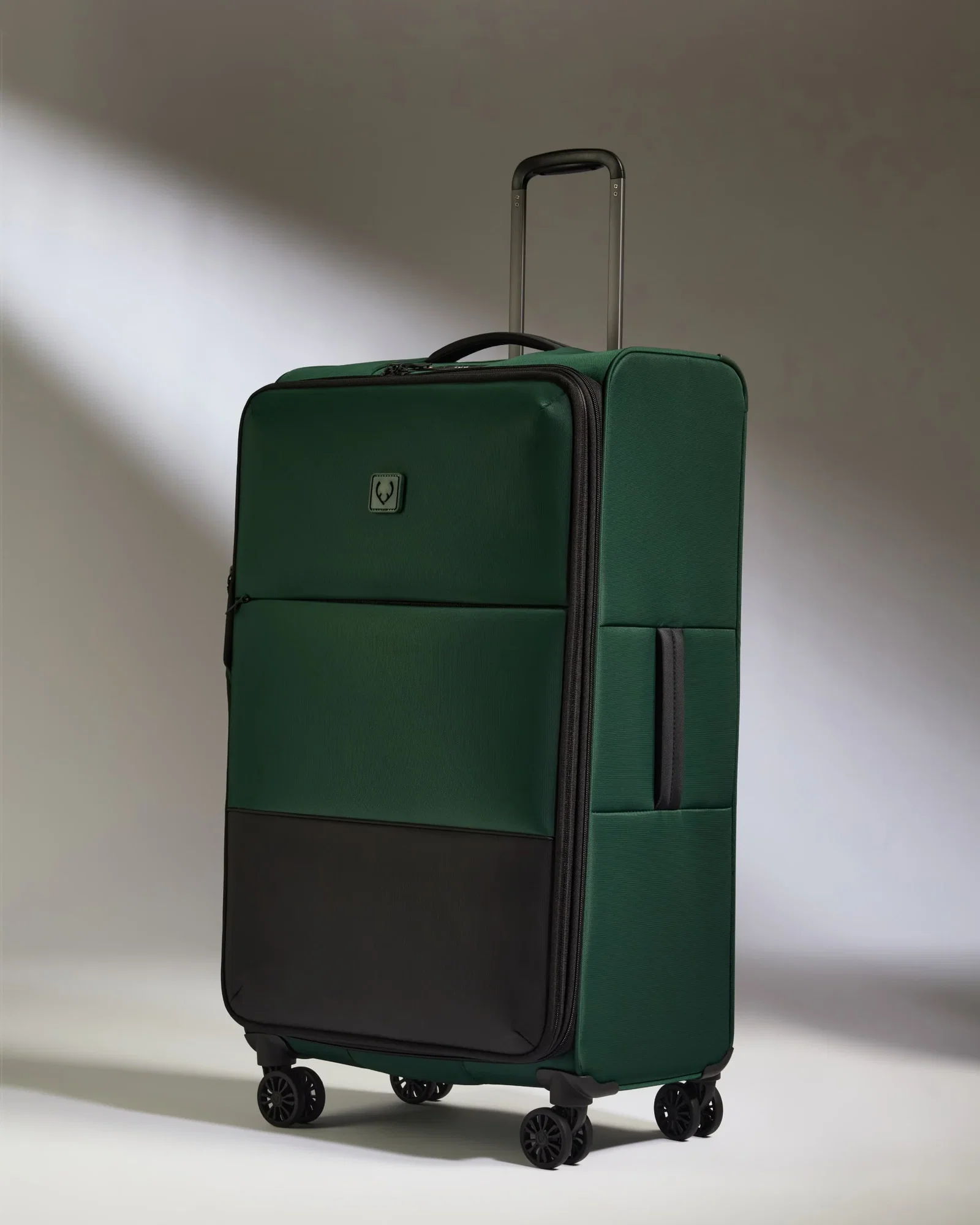 Image of Lightest Large Luggage in Antler Green - Soft Stripe 2.0