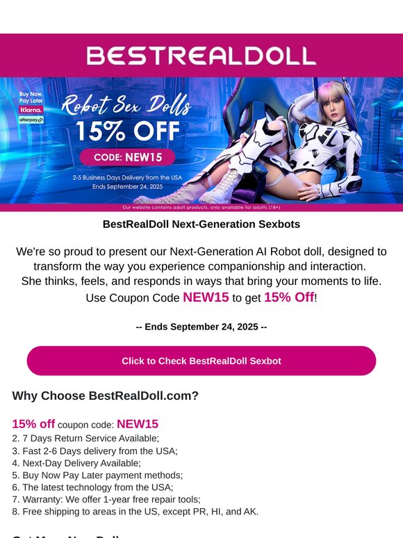 sex doll sex positions Best Real Doll: Re: BestRealDoll Advanced 6 Robot Dolls New Release
