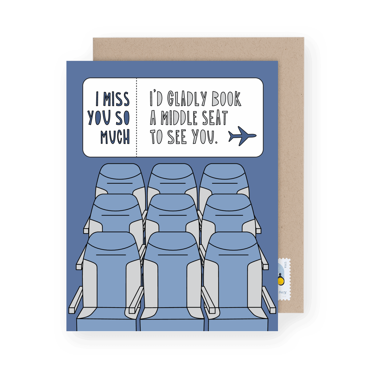 Miss You Card